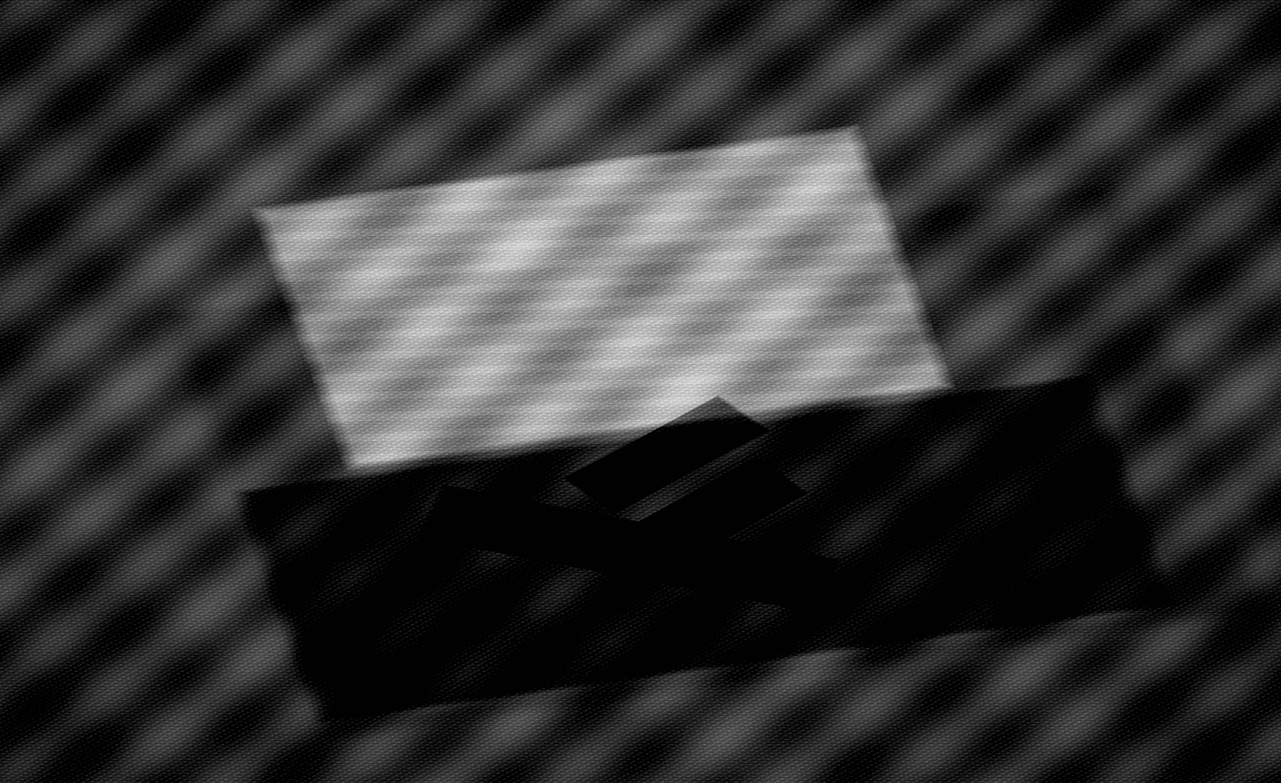 The Atom Studio monochrome retro interface scene